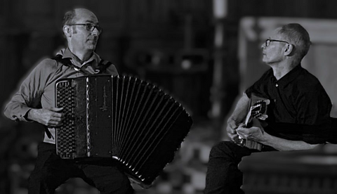 Photo de Sébastien Farge à l'accordéon et de Philippe Parant à la guitare