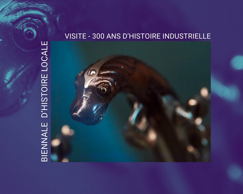Biennale 300 ans d'histoire Crosse d'un pistolet chien de mer plastique en forme de gueule de chien