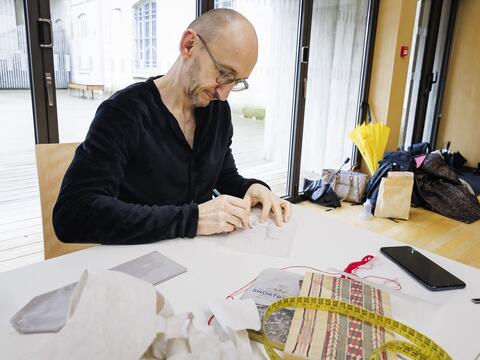 Franck Claudon au travail 